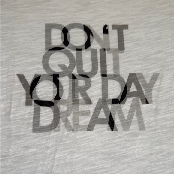 White Graphic Tee - Don't Quit Your Daydream Size Small - Picture 3 of 4